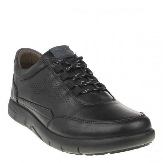 2000267801 Ανδρικό sport comfort δετό μαύρο