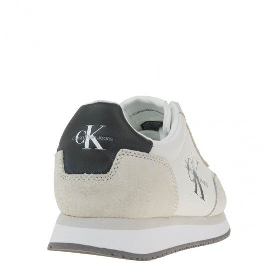 2000268201 Ανδρικό αθλητικό sneakers ck δετό πάγος/γκρί/μαύρο