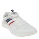 2000273001 Ανδρικό αθλητικό sneakers δετό λευκό/μπλέ/κόκκινι