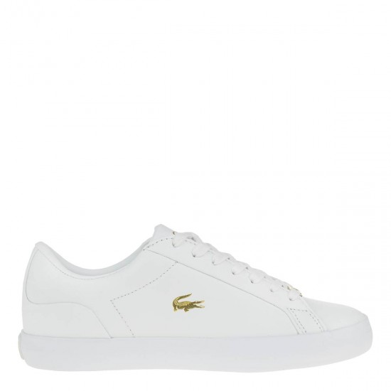 2000290801 Γυναικείο αθλητικό sneakers δετό λευκό/χρυσό