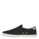 2000295304 Ανδρικό παντοφλέ πάνινο slip on sneaker μαύρο/γκρί