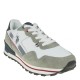 2000305301 Ανδρικό αθλητικό sneakers δετό λευκό/γκρί/μπλέ