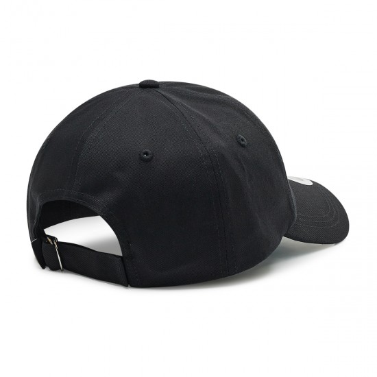 2000311501 Ανδρικό unisex καπέλο Jockey υφασμα μαύρο