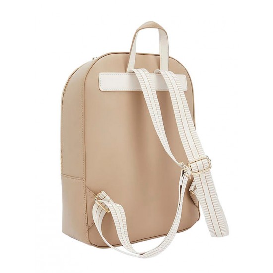 2000313302 Γυναικεία τσάντα πλάτης backpack πούρο/μπέζ