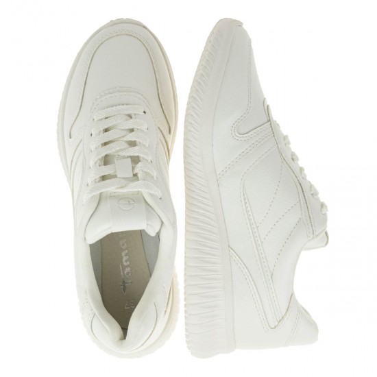 2000317002  Γυναικείο αθλητικό sneakers δετό λευκό