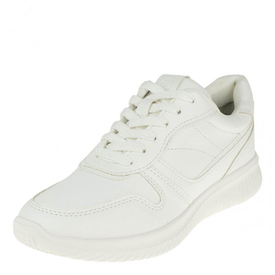 2000317002  Γυναικείο αθλητικό sneakers δετό λευκό