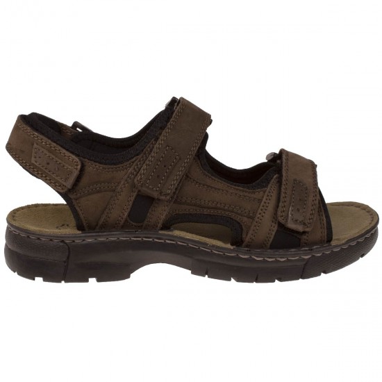 2000319401 Ανδρικό πέδιλο comfort nabuk καφέ