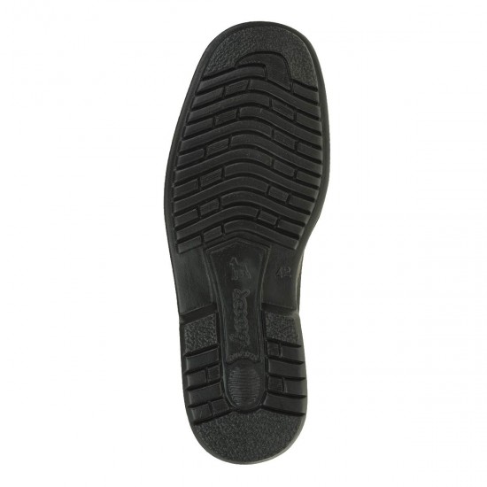 2000324401 Ανδρικό δετό sport comfort δέρμα μαύρο