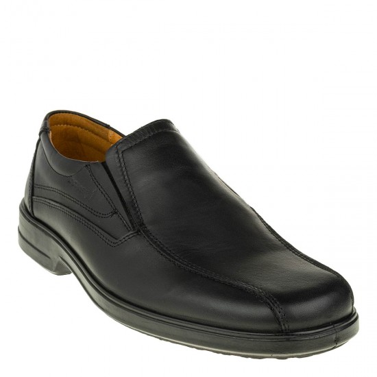 2000324701 Ανδρικό παντοφλέ sport comfort δέρμα μαύρο