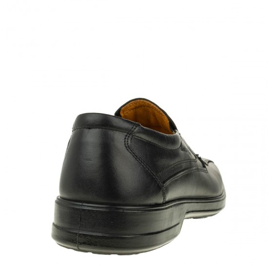 2000324701 Ανδρικό παντοφλέ sport comfort δέρμα μαύρο