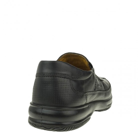 2000324801 Ανδρικό παντοφλέ sport comfort δέρμα μαύρο