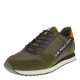 2000327201 Ανδρικό αθλητικό sneakers δετό λαδί/καφέ