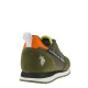 2000327201 Ανδρικό αθλητικό sneakers δετό λαδί/καφέ