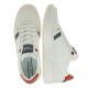 2000327601 Ανδρικό αθλητικό sneakers δετό λευκό/μπλέ/κόκκινο