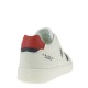 2000327601 Ανδρικό αθλητικό sneakers δετό λευκό/μπλέ/κόκκινο