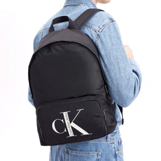 2000331801 Ανδρική τσάντα πλάτης backpack nylon ck μαύρη