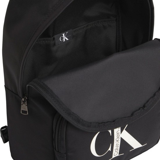 2000331801 Ανδρική τσάντα  πλάτης backpack nylon ck μαύρη