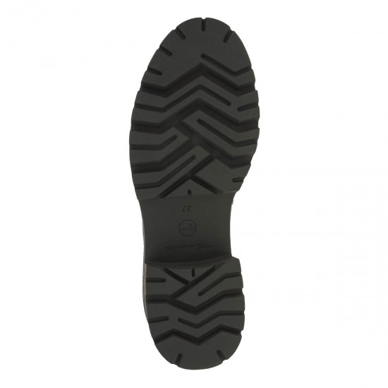 2000335501 Γυναικείο loafers mocassins  χωστό λουστρίνι μαύρο