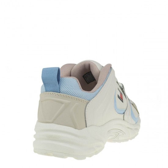2000336602 Γυναικείο αθλητικό sneakers δετό εκρού/σιέλ(πλχ)