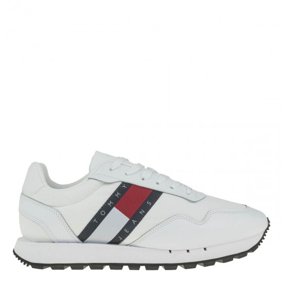 2000341001 Ανδρικό αθλητικό sneakers δετό λευκό(πλχ)