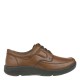 2000341502 Ανδρικό cazual comfort δετό δέρμα ταμπά