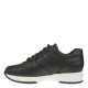 2000342401 Γυναικείο αθλητικό sneakers δετό δέρμα μαύρο/λευκό