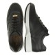 2000342401 Γυναικείο αθλητικό sneakers δετό δέρμα μαύρο/λευκό