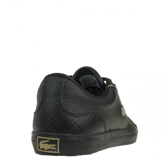 2000346701 Γυναικείο αθλητικο sneakers δετό δέρμα μαύρο