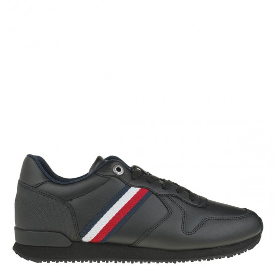 2000347202 Ανδρικό αθλητικό sneakers δετό μαύρο