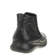 2000348401 Ανδρικό μποτάκι cazual comfort δέρμα μαύρο