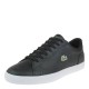 2000359201 Ανδρικό αθλητικό sneakers δετό δέρμα μαύρο/λευκό