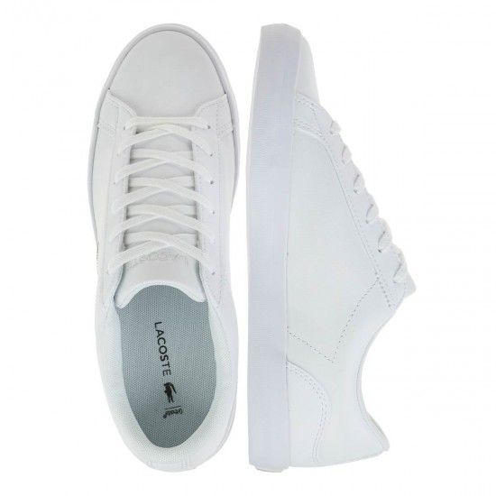 2000359501 Γυναικείο αθλητικό sneakers δετό leather λευκό