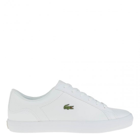 2000359501 Γυναικείο αθλητικό sneakers δετό leather λευκό
