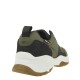 2000360802  Ανδρικό αθλητικό sneakers δετό χακί(λαδί)μαύρο