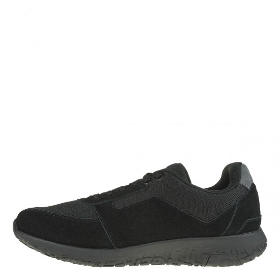 2000364001 Ανδρικό αθλητικό sneakers δετό καστόρι μαύρο