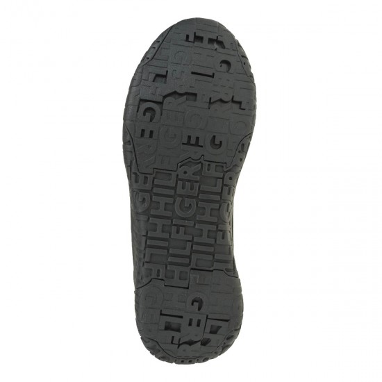 2000364001 Ανδρικό αθλητικό sneakers δετό καστόρι μαύρο