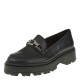2000366002 Γυναικείο loafers mocassins μάτ μαύρο