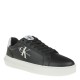 2000372202 Ανδρικό αθλητικό sneakers ck δέρμα δετό μαύρο/λευκό