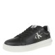 2000372202 Ανδρικό αθλητικό sneakers ck δέρμα δετό μαύρο/λευκό