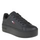 2000372801 Γυναικείο αθλητικό δίπατο sneakers δετό μαύρο