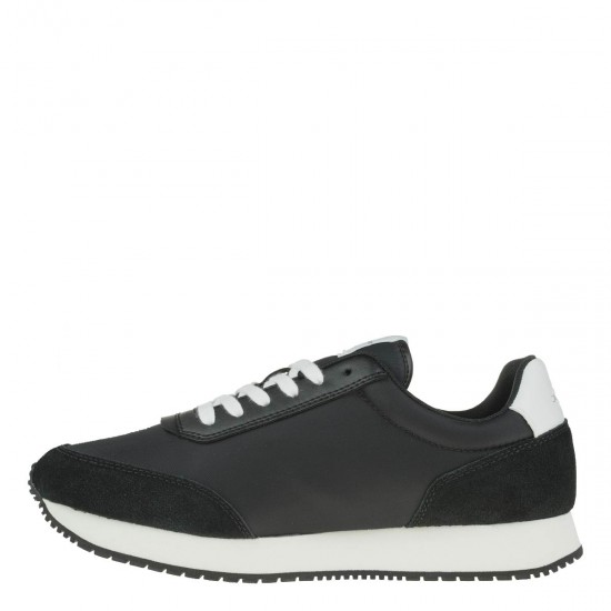 2000374901 Ανδρικό αθλητικό sneakers δετό μαύρο/λευκό