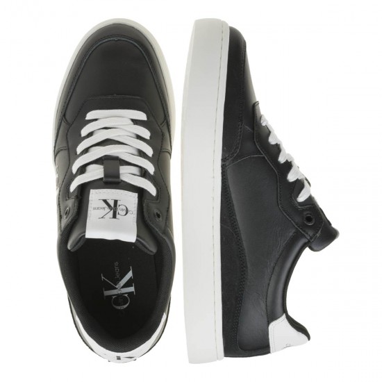 2000378701 Ανδρικό αθλητικό sneakers δετό μαύρο/λευκό