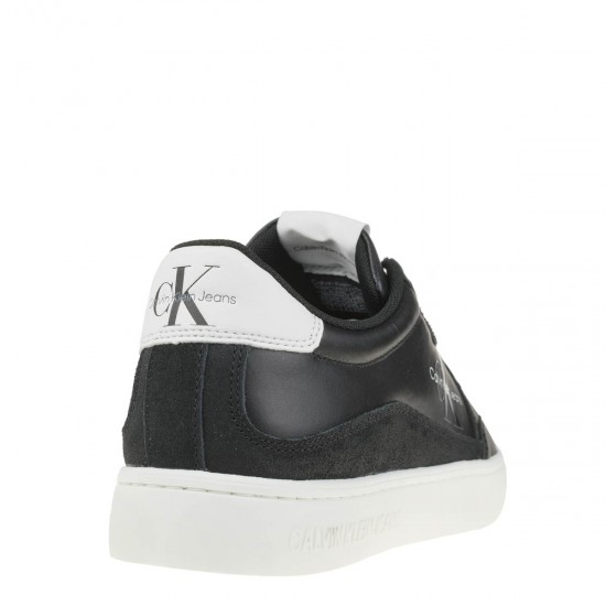 2000378701 Ανδρικό αθλητικό sneakers δετό μαύρο/λευκό