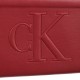 2000380702 Γυναικείο πορτοφόλι ck φερμουάρ μακρόστενο κόκκινο