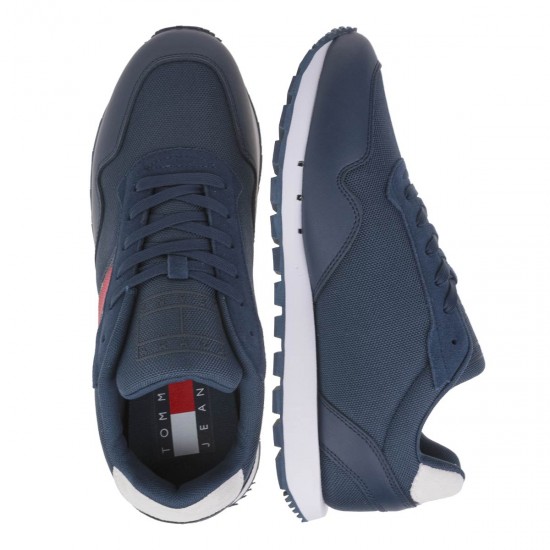 2000375003  Ανδρικό αθλητικό sneakers δετό μπλέ