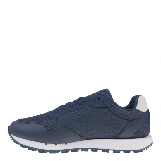 2000375003  Ανδρικό αθλητικό sneakers δετό μπλέ