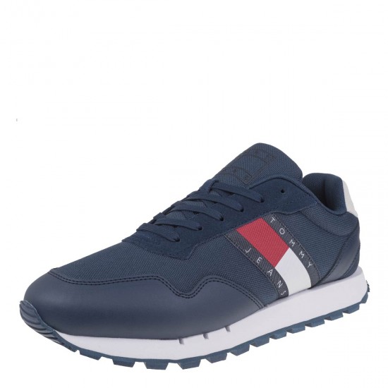 2000375003  Ανδρικό αθλητικό sneakers δετό μπλέ