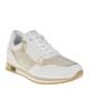 2000383701 Γυναικείο αθλητικό sneakers δετό λευκό/πλατίνα