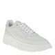 2000383801 Γυναικείο αθλητικό sneakers δετό δέρμα λευκό(πάγος)