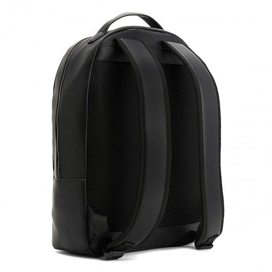 2000384101 Ανδρική τσάντα backpack πλάτης eco leather μεγάλη μαύρη